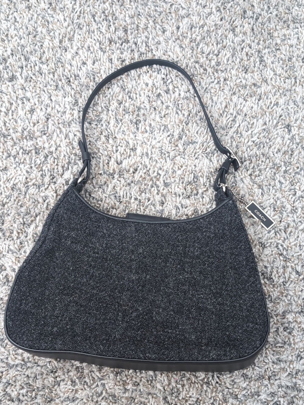 Coach Wool Shoulder Bag - Picture 2 of 10